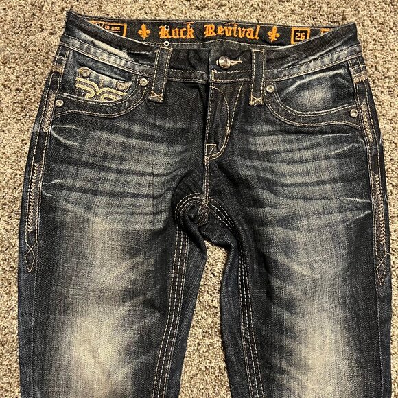Rock Revival Women's Jeans, Women's size 26, Ashley Boot cut, Denim - Picture 2 of 16
